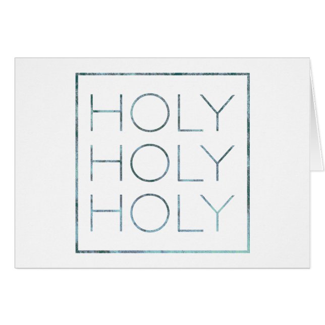 Holy Holy Holy  Cards (Front Horizontal)
