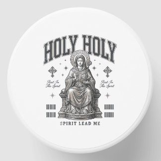 Holy Holy Vintage Engraving Religious Shirt Design Mini Candle Favors