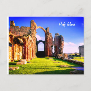 Holy Island England Postcard