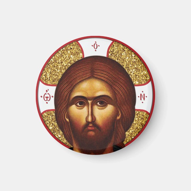 Holy  jesus Christ Orthodox Icon Magnet (Front)