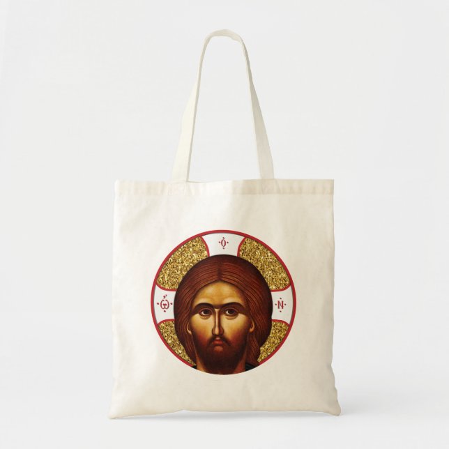 Holy  jesus Christ Orthodox Icon Tote Bag (Front)