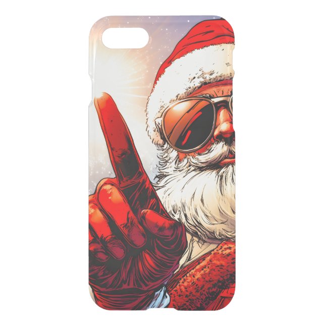Holy Jolly Santa Divine Glow Uncommon iPhone Case (Back)