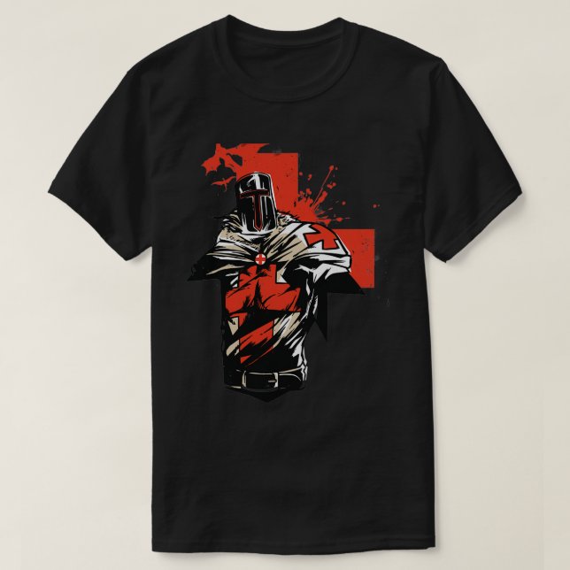 Holy Knight Templar T-Shirt (Design Front)
