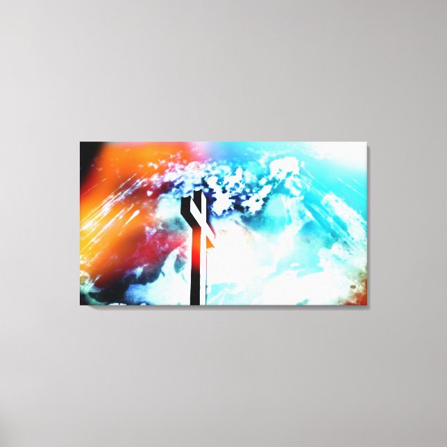 Holy Land Cross II Wrapped Canvas Print (Front)