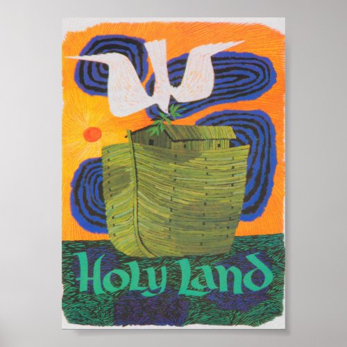 Holy Land Retro Vintage Travel Poster