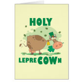 HOLY LepreCOWn T-shirts and Gifts (Front)