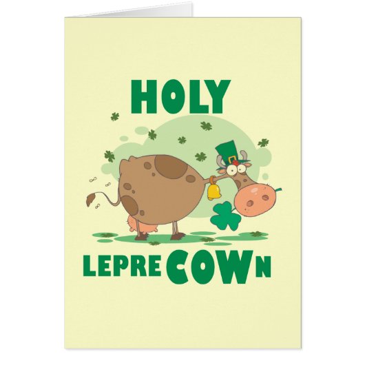 HOLY LepreCOWn T-shirts and Gifts (Front)