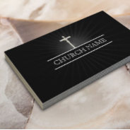 Holy Lights Cross Church Business Card at Zazzle