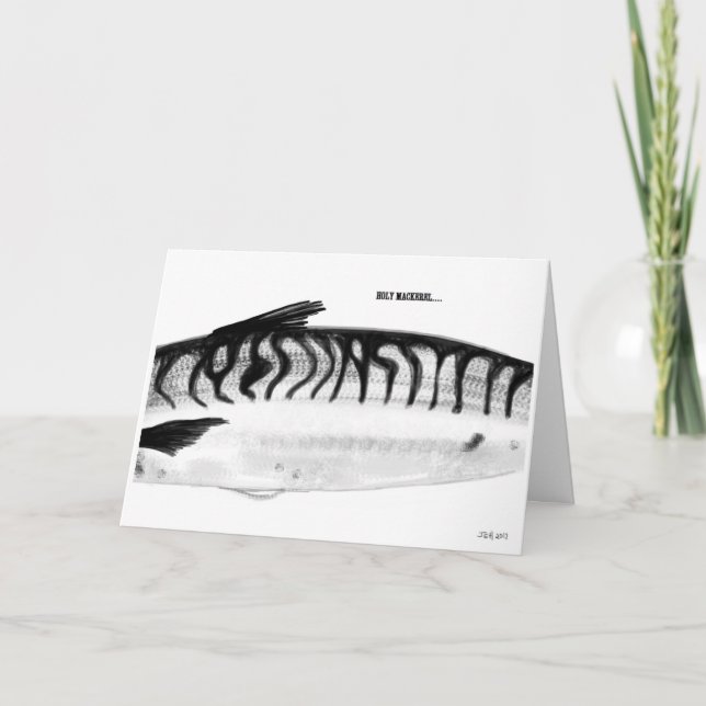 Holy Mackerel Birthday Card (Front)