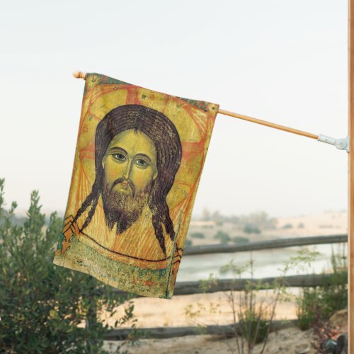 Holy Mandylion Orthodox Christian Icon House Flag