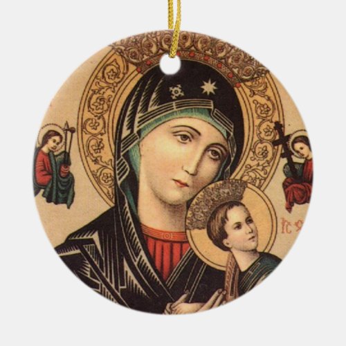 Holy Mary Mother of God Ceramic Ornament