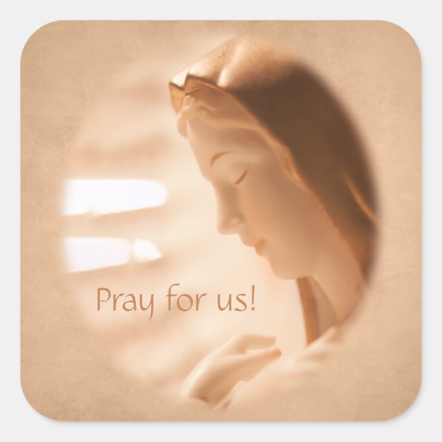 Holy Mary Square Sticker (Front)