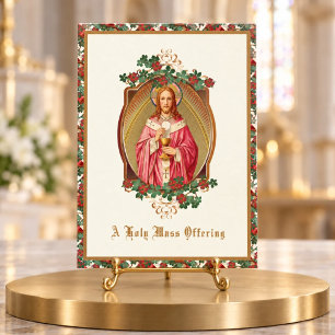 Holy Mass Offered for Your Intentions Card