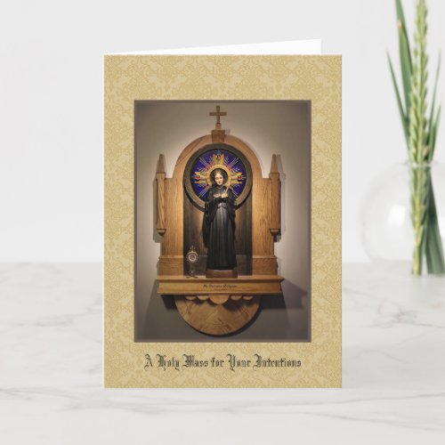 Holy Mass Offering St Gemma Galgani Card