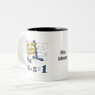 Holy Math! Personalized timeless colorful design Two-Tone Coffee Mug
