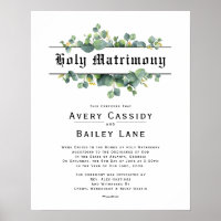 Holy Matrimony ♥ Wedding Certificate