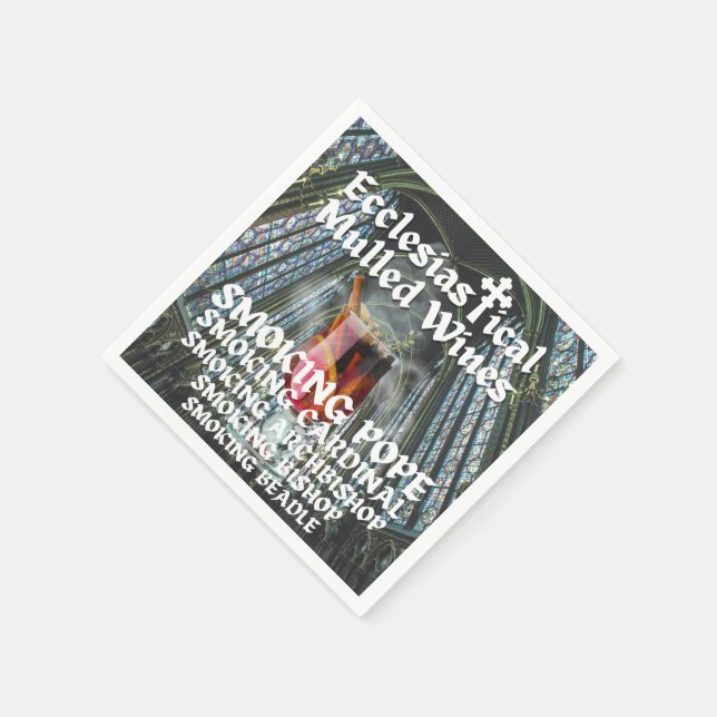 Holy Moly, Ecclesiastical Mulled Wines Napkins (Corner)