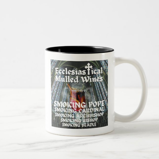 Holy Moly, Ecclesiastical Mulled Wines  Two-Tone Coffee Mug (Right)