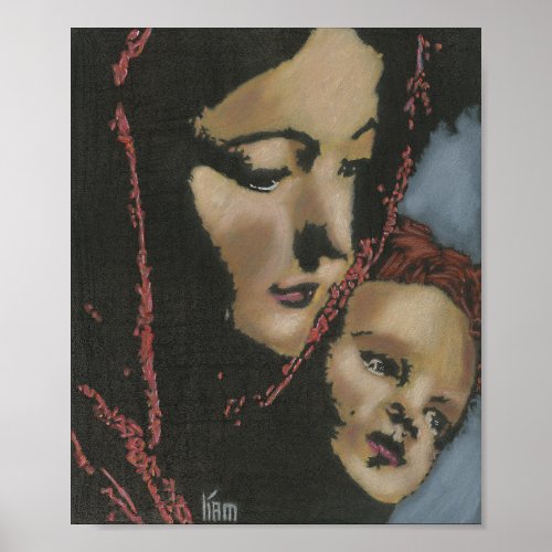 Holy Mother Divine Child Poster