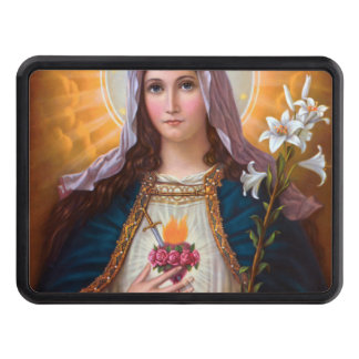 Holy mother Mary Immaculate Heart,Catholic faith, Hitch Cover