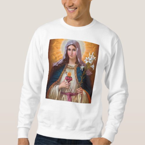 Holy mother Mary Immaculate HeartCatholic faith Sweatshirt