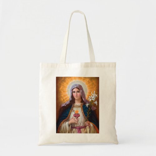Holy mother Mary Immaculate HeartCatholic faith Tote Bag