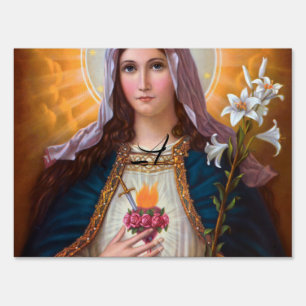 Holy Mother Mary Immaculate heart,St Mary,Catholic Sign
