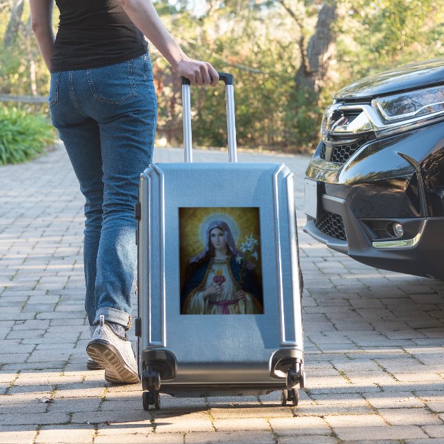 Holy Mother Mary Immaculate heart,St Mary,Catholic Sticker (Suitcase Insitu)