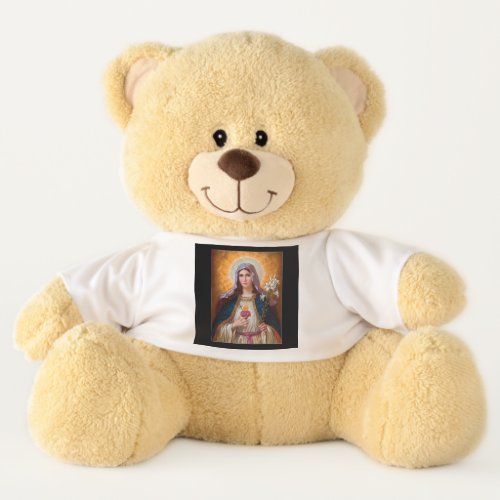Holy Mother Mary Immaculate heartSt MaryCatholic Teddy Bear