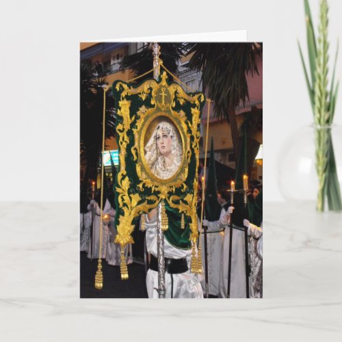 Holy Mother Mary Palm Sunday Card