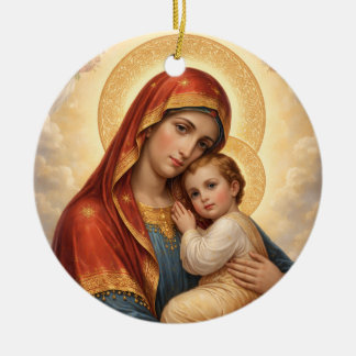 Holy Mother of God – Divine Love & Protection´11 Ceramic Ornament