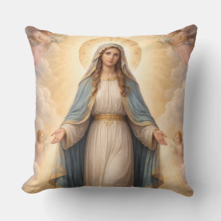 Holy Mother of God Divine Love & Protection´11 Throw Pillow