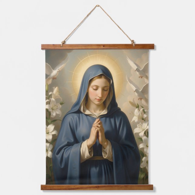 Holy Mother of God - Divine Love & Protection´7 Hanging Tapestry (Front)