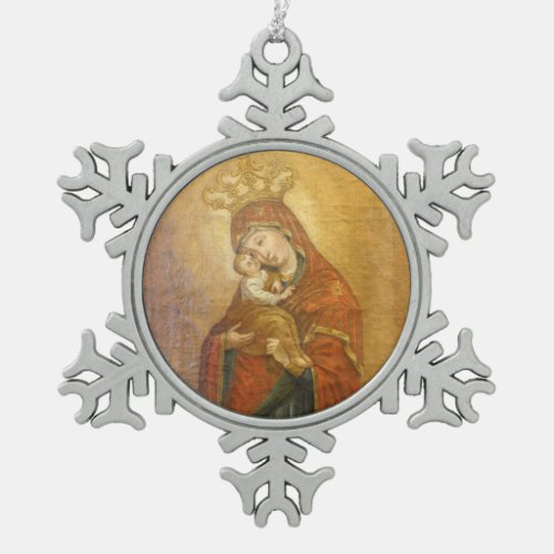 Holy Mother of Pochayiv Ukraine icon ornament