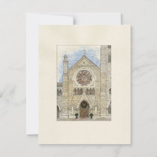 Holy Name Cathedral Christmas Save the Date Card