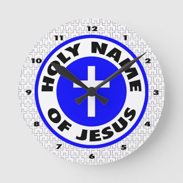Holy Name of Jesus Round Clock (Front)