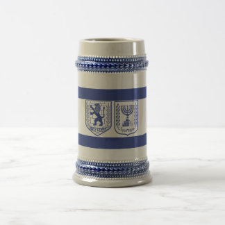 Holy Nation Israel Flag Glass Mug