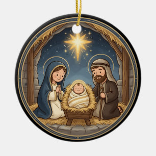 Holy Nativity Christmas Ornament