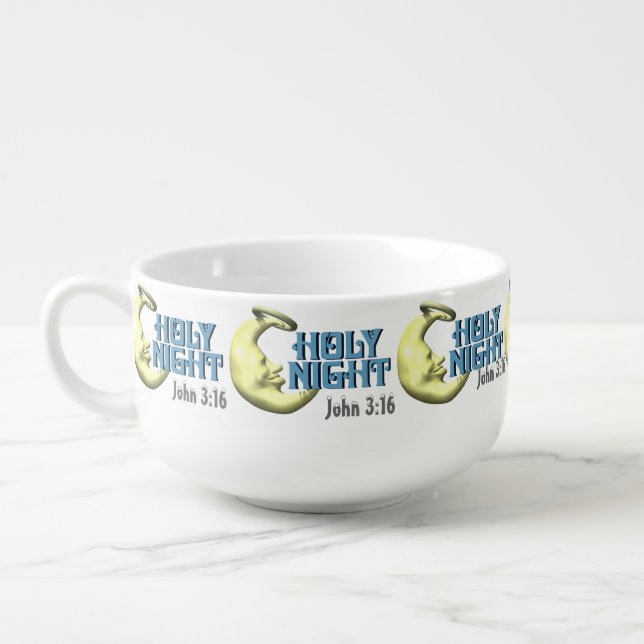 Holy Night Customize It Christmas Soup Mug (Right)