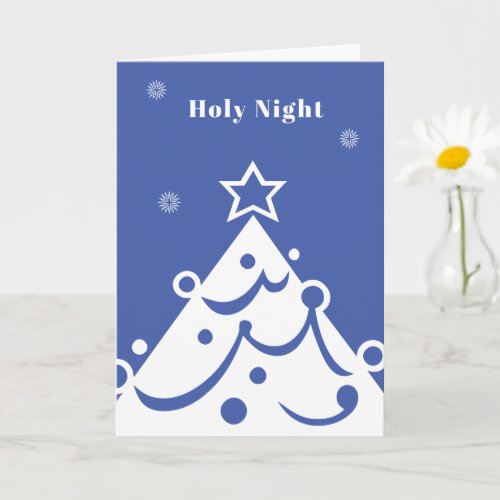 Holy Night Folded Greeting Card