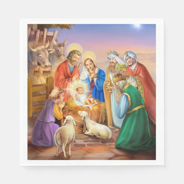Holy night, holy family napkins (Front)