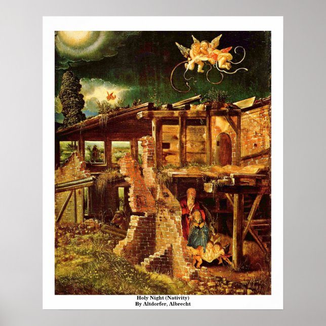 Holy Night (Nativity) By Altdorfer, Albrecht Poster (Front)