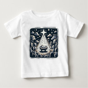 Holy Night Nativity: Contrast Art Baby T-Shirt