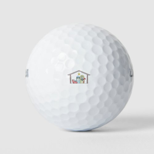 Holy Night Nativity Golf Balls