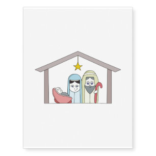 Holy Night Nativity Temporary Tattoos