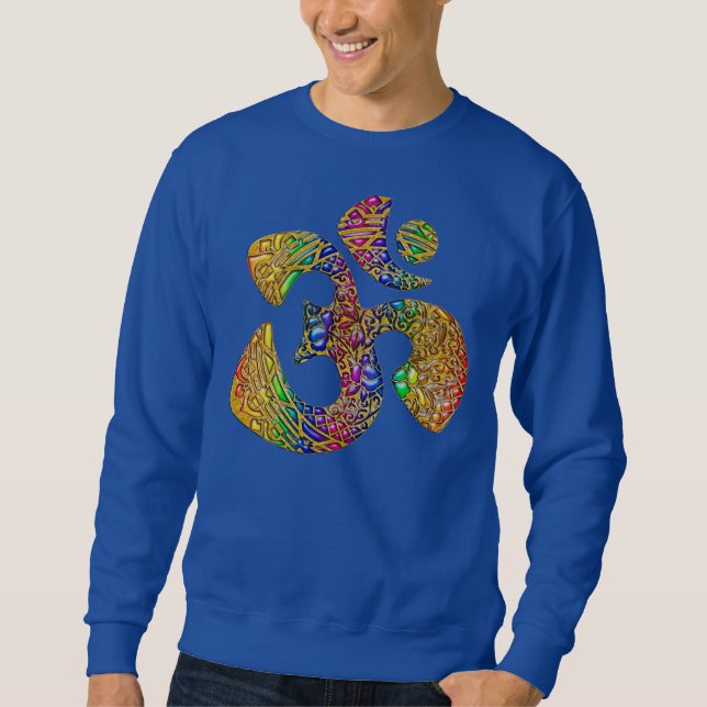 Holy OM - Ornament gold colored Sweatshirt (Front)