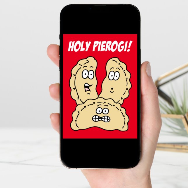 Holy Pierogi You're 65! 65th Birthday Card (Front Digital)