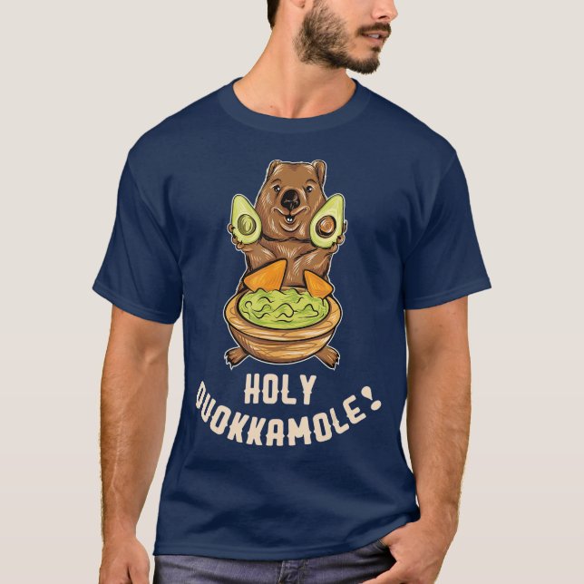 Holy Quokkamole Quokka  Avocado  Guacamole T-Shirt (Front)