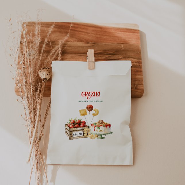 Holy Ravioli Thank You | Little Meatball Birthday Favor Bag (Creator Uploaded)