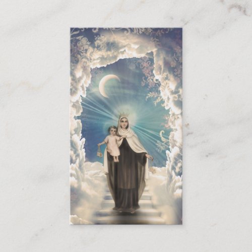 Holy Religious Maria Sky Child Pastor Church Card